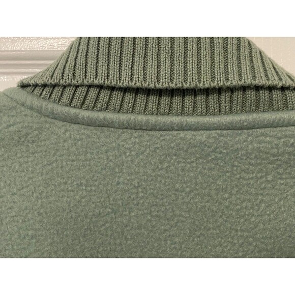 ALFRED DUNNER Women's 16 Green Fleece Jacket Full Zip Embroidered Floral Beaded - Picture 9 of 9